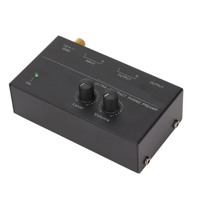 PP500 Phono Voorversterker Lage Ruis Stereo RCA Ingang RCA Uitgang Knopbediening Mini Platenspeler