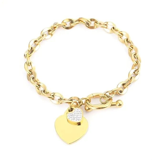 Armband met Hartje - Luxe Liefdesarmband met hart - Valentijn - Moederdag - Liefdevol geschenk