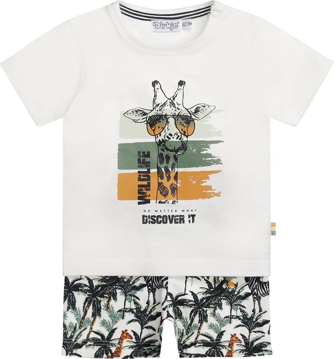 Dirkje R-JUNGLE Jongens Kledingset - Multi colour - Maat 80