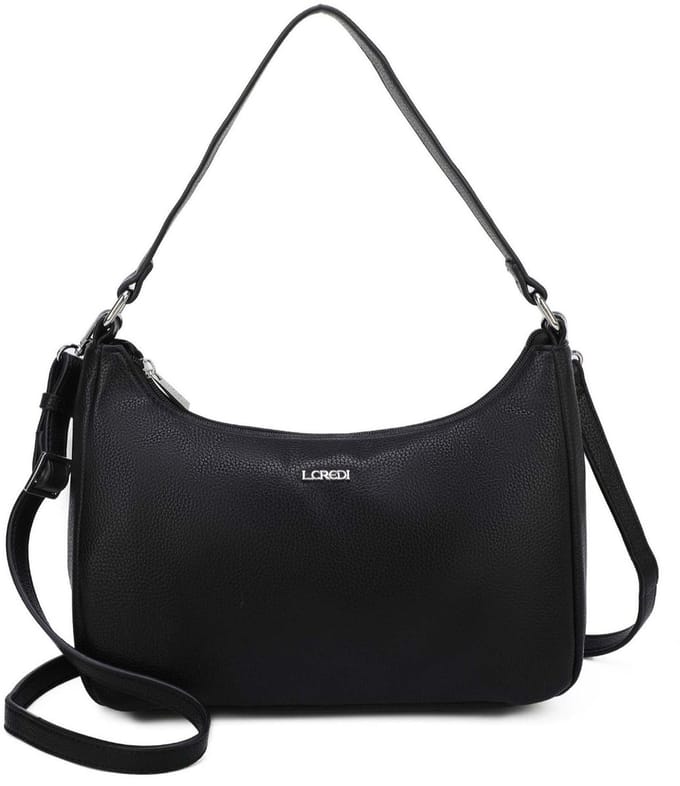 L.CREDI Schoudertas Polly Hobo Bag Black Zwart