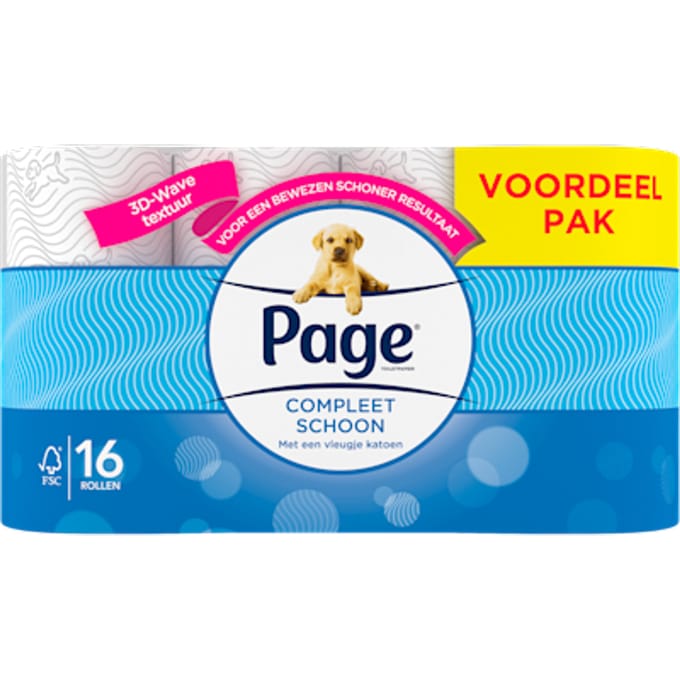 Compleet Schoon toiletpapier