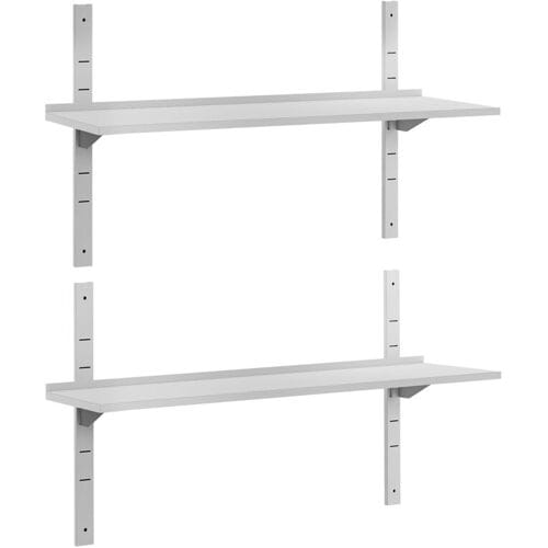GGM Gastro Dubbele RVS wandschap ECO - 1500x300mm zilver