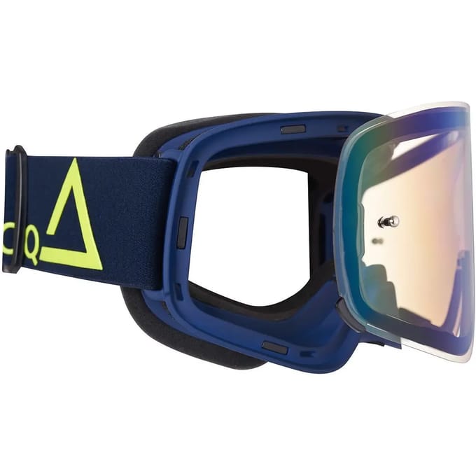 Motorcrossbril met gouden spiegellens Amoq Vision Magnetic