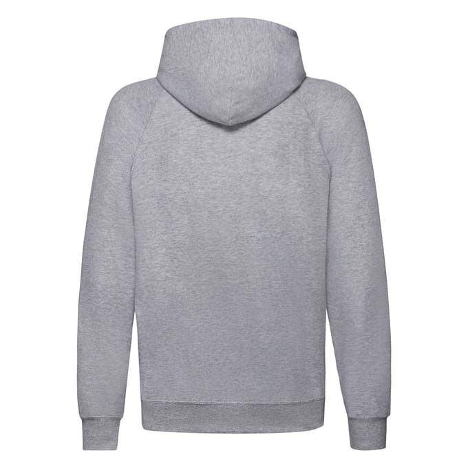 Fruit of the Loom Heren Lichtgewicht Pullover Hoodie (Heide Grijs)