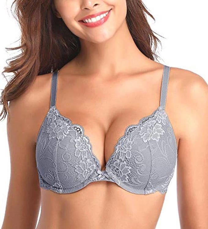 Comfortabele Padded Push Up Bh met Kant voor Dames