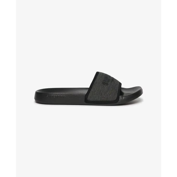 Superdry - Luxe badslippers met glittersteentjes - Dames - Slippers