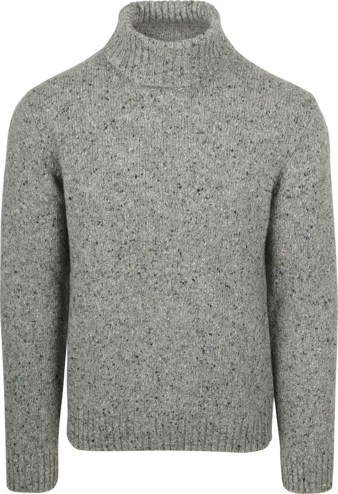 Suitable Coltrui Donnegal Tweed Eco Wool Grijs - Maat M - Heren - Pullover