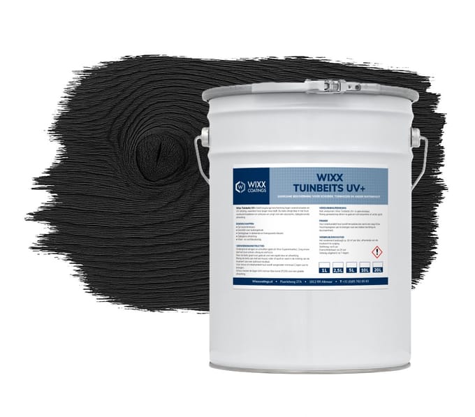 Wixx Tuinbeits UV+ - 5L - Zwart