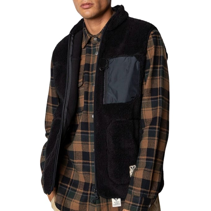 Fat Moose Wood Fleece Bodywarmer Heren - Maat M