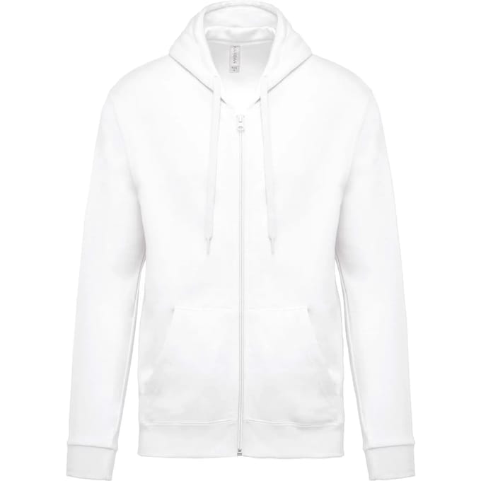 Kariban Sweater met rits en capuchon K479 - White - L