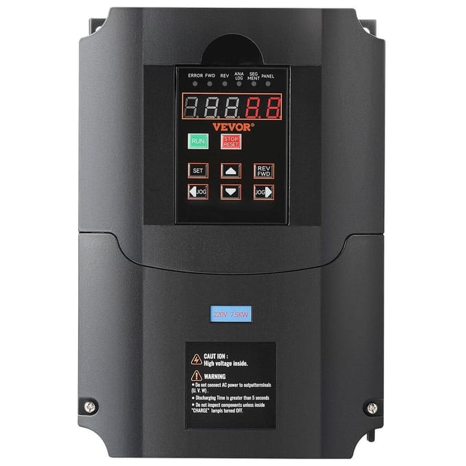 10 CV, 7,5 kW, 35 A 220 V Entrée Monophasée ou Triphasée vers Sortie Triphasée VFD 0-400 Hz