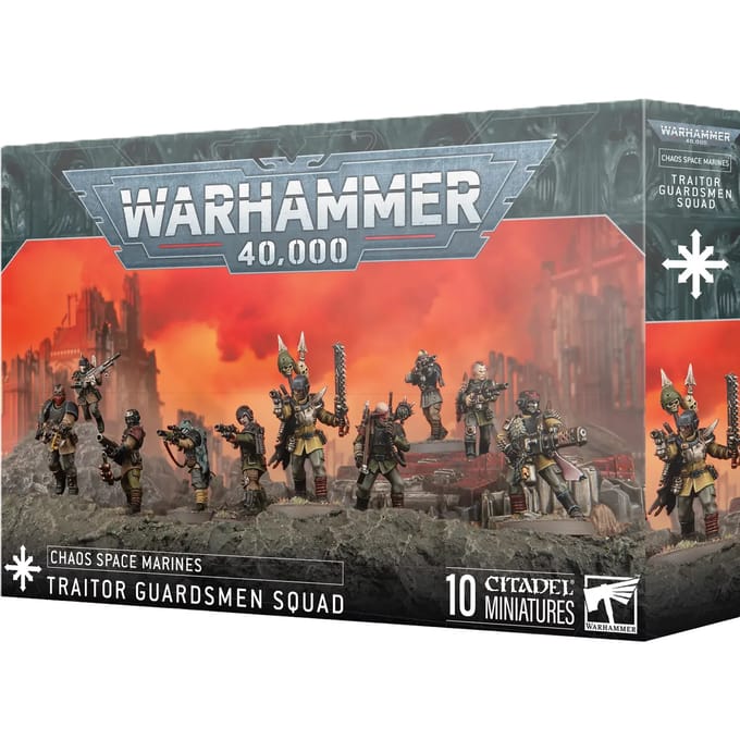 Beeldje Games Workshop Warhammer 40k - Space Marine du Chaos Escouade de Gardes Renegats