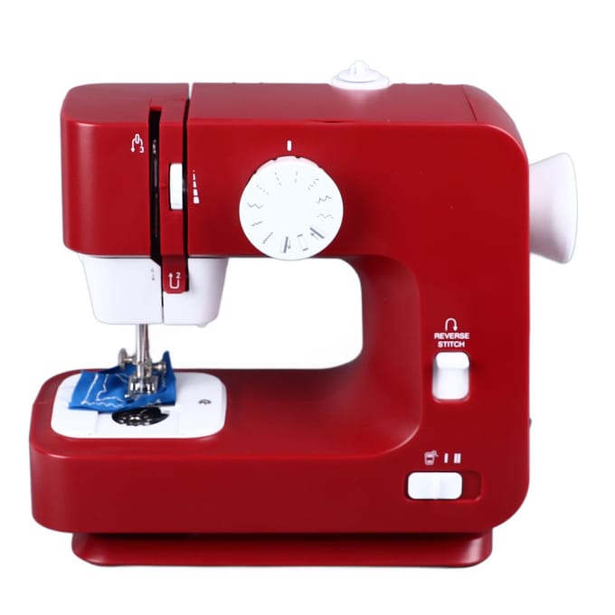Beginners Naaimachine 12 Voorgeprogrammeerde Steekpatronen Eenvoudige Bediening Kinder Naaimachine met US Plug red
