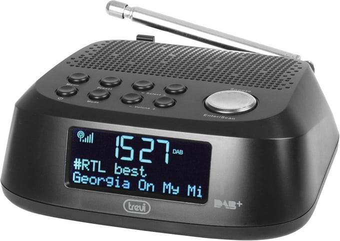 Elektronische Wekkerradio met DAB/DAB+ Ontvanger en Groot LED-Display