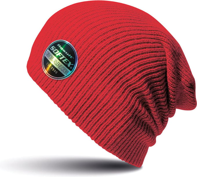 Warme gebreide Beanie wintermuts in het rood voor volwassenen - Damesmutsen / herenmutsen - 100% polyacryl