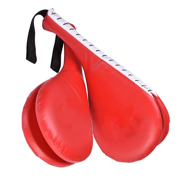 Taekwondo Dubbele Trap Trainingsstootkussen Doel Tae Kwon Do Karate Kickboksen red