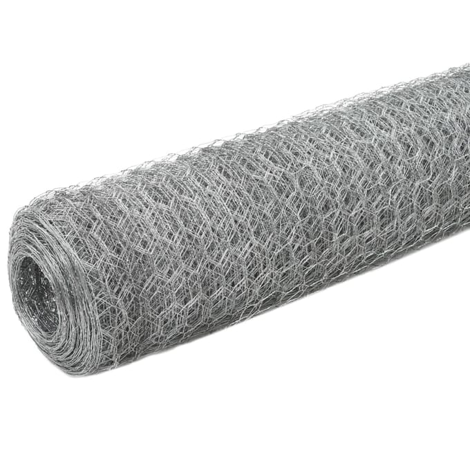 vidaXL - Kippengaas - 25x1,5 - m - gegalvaniseerd - staal - zilverkleurig