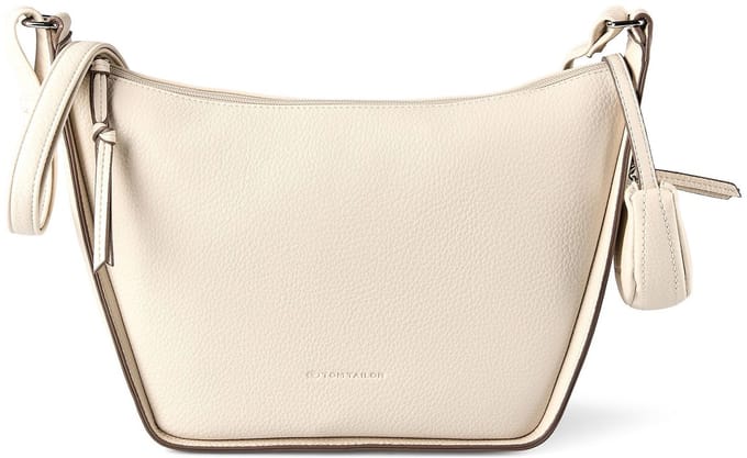 TOM TAILOR schoudertas Novia Hobo Bag Creme White crème