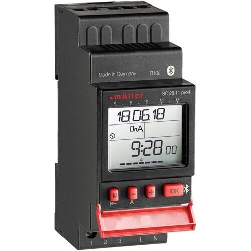 Müller SC 28.11 pro4 12V ACDC DIN-rail schakelklok Digitaal 12 V/DC, 12 V/AC 4000 W