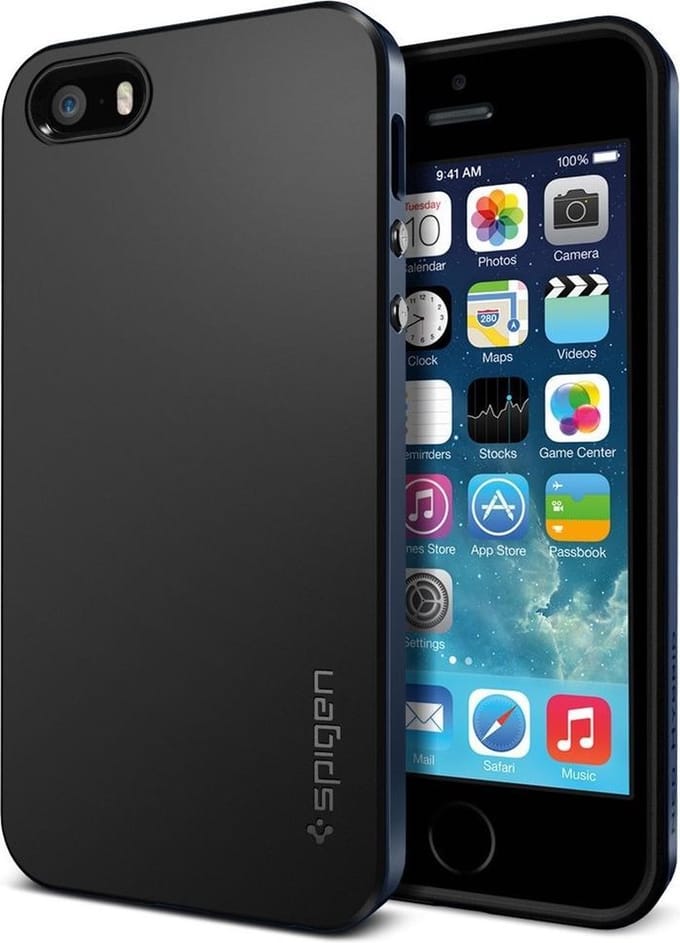 Spigen Neo Hybrid Hoesje iPhone SE Metal Slated