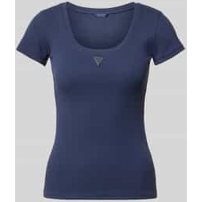 slim fit T-shirt met logo-applicatie