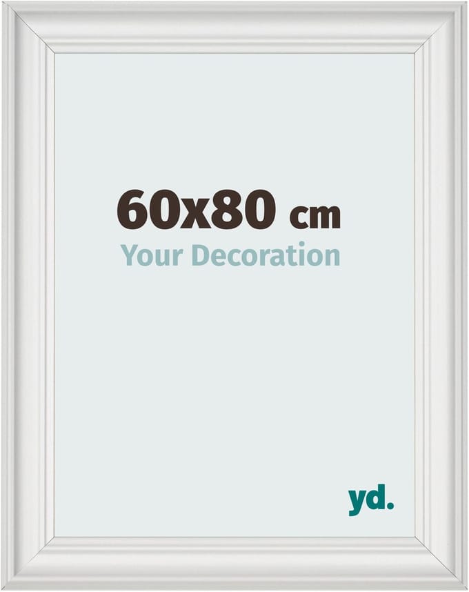 Your Decoration - Fotolijst 60x80 cm - MDF - Wit Geveegd - Lazio