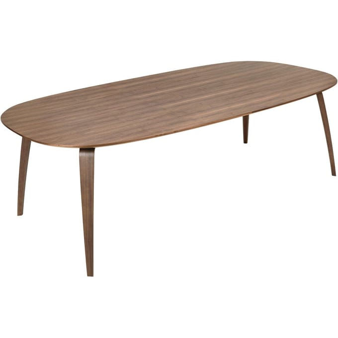 Gubi - Gubi Dining Table Ellips - Walnoot