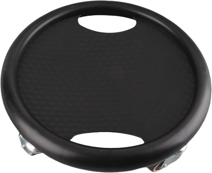 Core Slider - Buiktrainer Schijf - Core Training - 4 Universele Rollen - 29 x 29 x 5 cm - Zwart