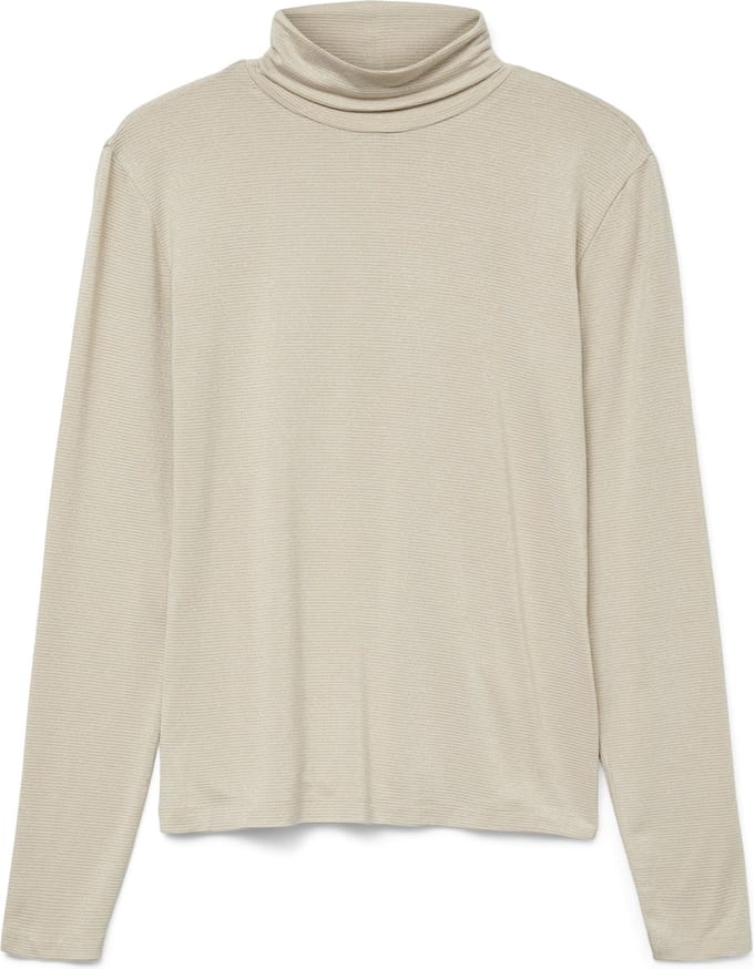 VERO MODA - VMLAVA GLITTER LS HIGHNECK TOP NOOS - Dames - Lange mouwen shirts