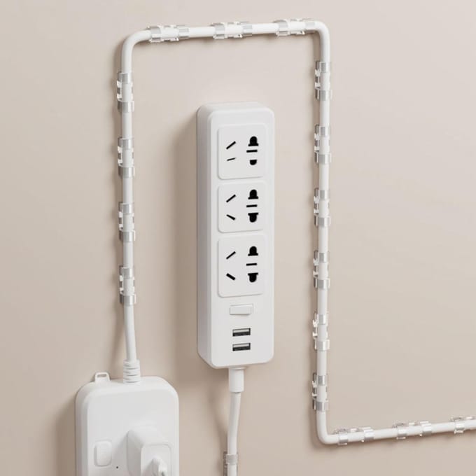 20 STUKS Kabelklemmen Zelfklevend Netjes Beheer Draadhouder voor Muren Bureaus Onder Tafels