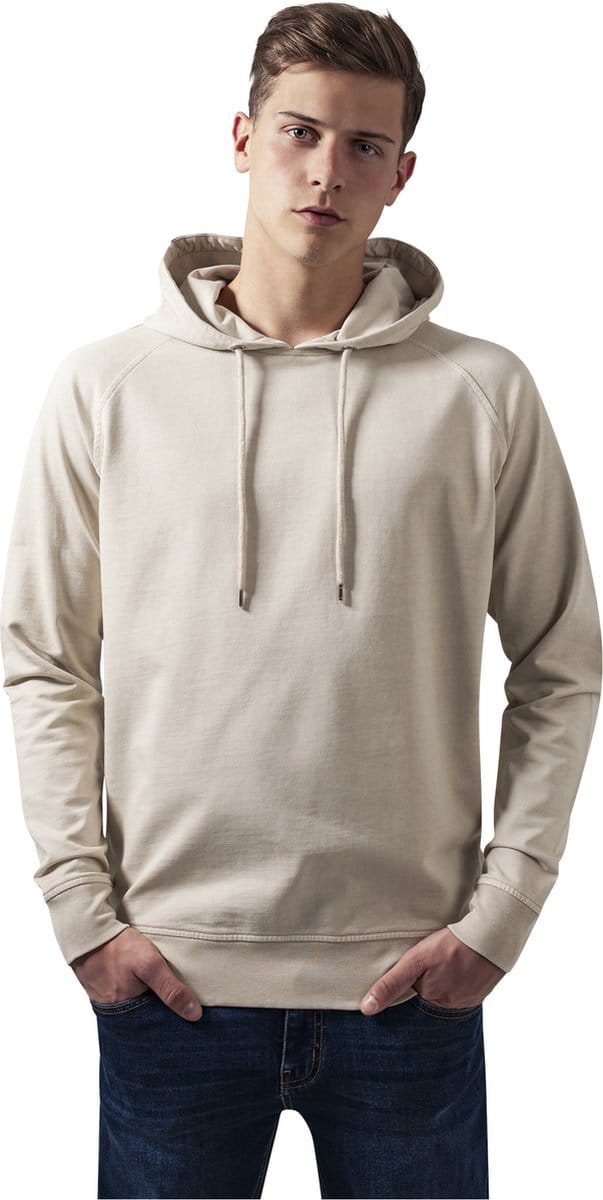 Urban Classics - Acid Wash Raglan Hoodie/trui - S - Beige