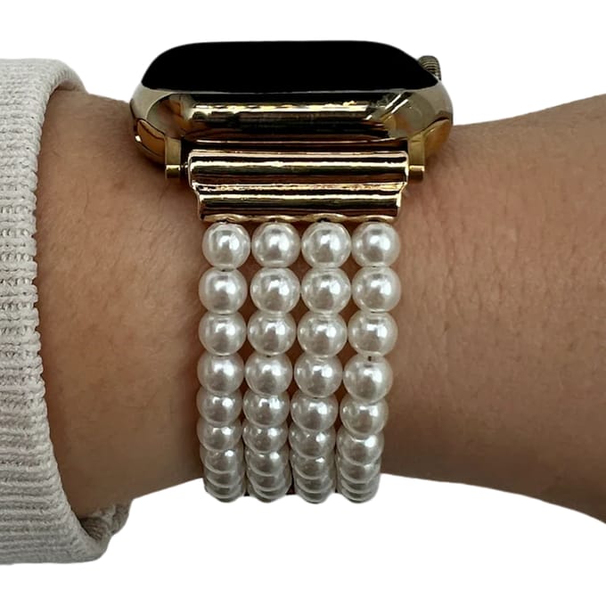 2+1 | Apple Watch Bandje - Sieraad - Wit