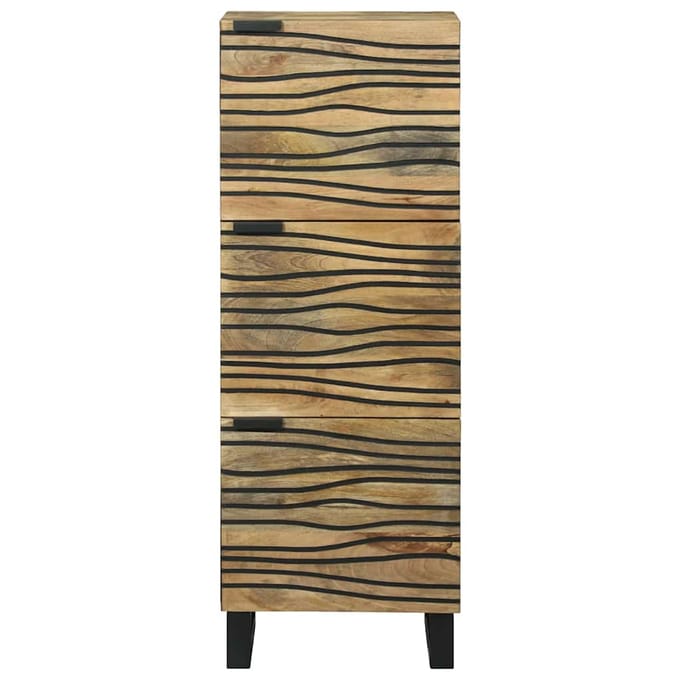 vidaXL - Highboard - Bruin - 40 - x - 33 - x - 110 - cm - massief - mangohout