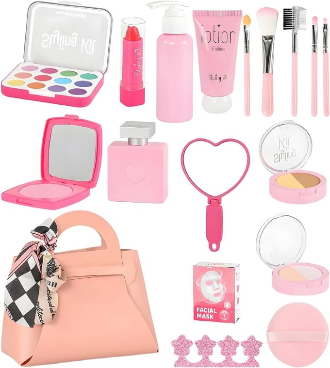 Nep Make-up Set - Speel Make-up - Creatief Spel - Realistisch en Veilig - 23 x 15 x 5 cm