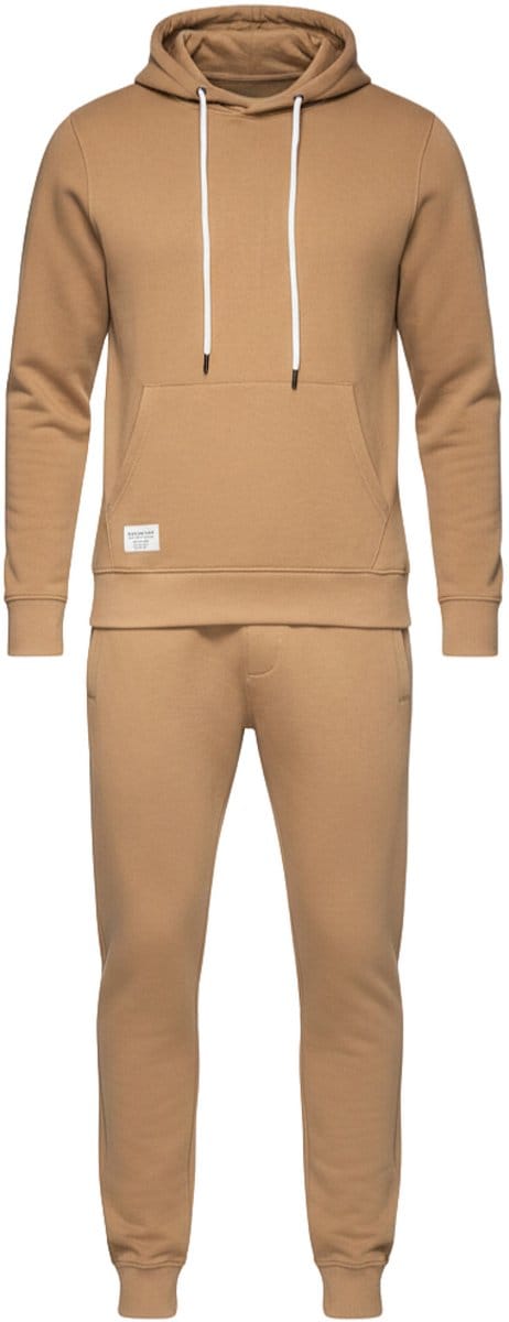 OMBRE Set - Katoen - Lange Mouw - Effen Koffie M