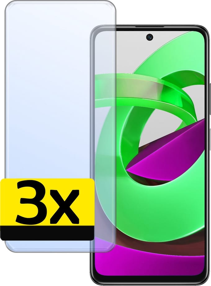 Screenprotector - Geschikt voor Xiaomi Poco M4 Pro 5G - 3 Stuks - Extra Sterk - Beschermglas - Gehard Glas - Tempered Glass - Screen Protector
