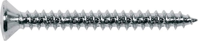 Boston TS-03-C Verchroomde Tap Schroeven 4x45mm - 12 Stuks