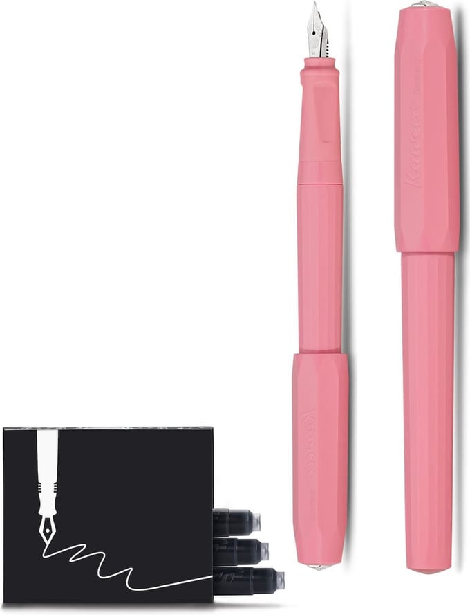 Kaweco - Vulpen - Perkeo Peony Blossom - Roze - Medium - Doosje vullingen