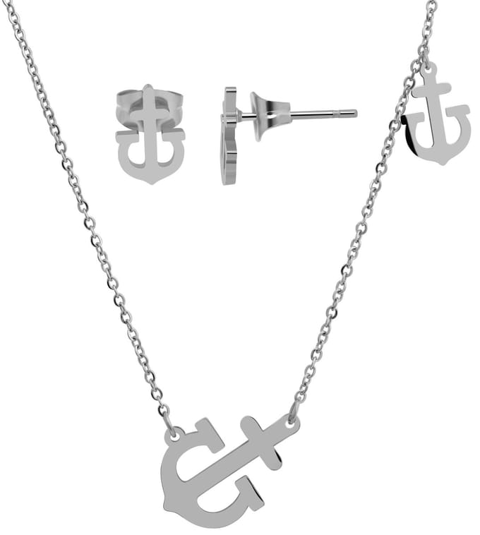 AKZENT Akzent dames sieradenset Edelstahl zilver