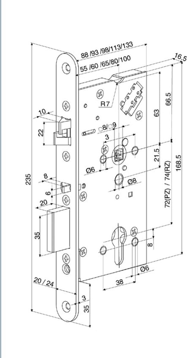 ABLOY Solenoidslot EL560-60U20 PC72 SKG2