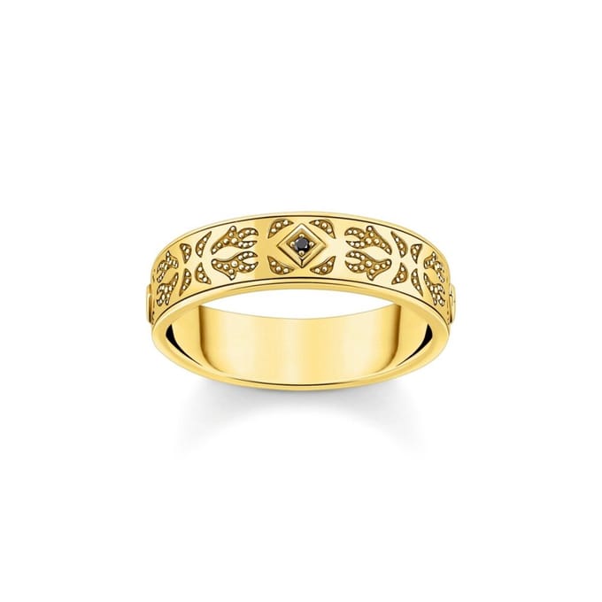 Thomas Sabo - TR2455-414-39-60 - Ring - Unisex - 925er Zilver geel verguld - ringmaat 60