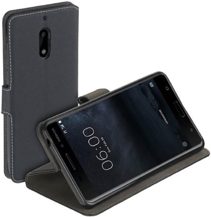 Luxe Bookstyle Y Wallet Case Zwart Hoesje Geschikt voor Nokia 3.1