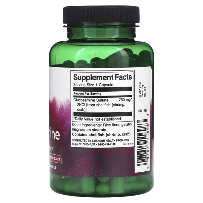 Mega Glucosamine, 750 mg, 120 Capsules