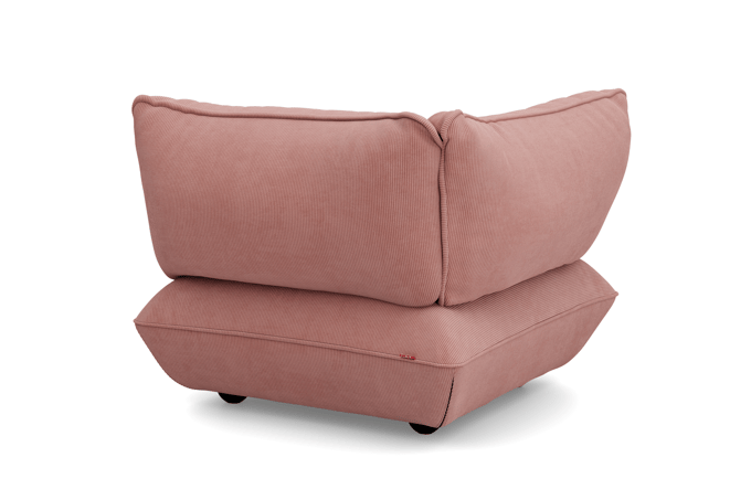 fatboy Sumo hoekbank links Koord Gerecycled - soft pink