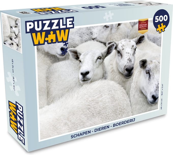 Puzzel Schapen - Dieren - Boerderij - Legpuzzel - Puzzel 500 stukjes