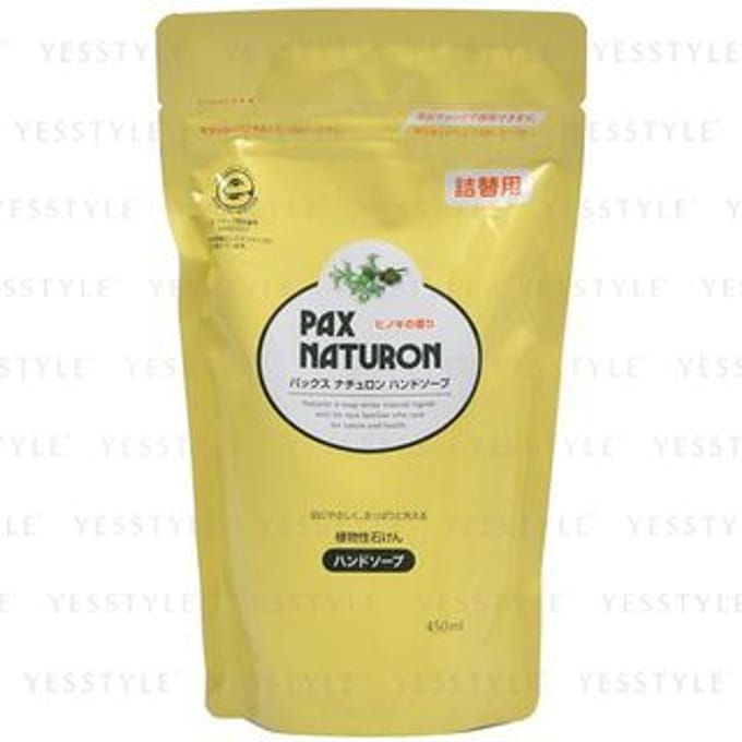 TAIYO YUSHI - Pax Naturon Hand Soap Hinoki Refill 450ml