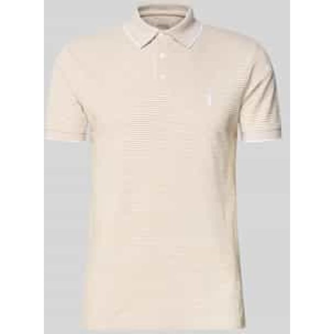 Slim fit Poloshirt van Katoenmix