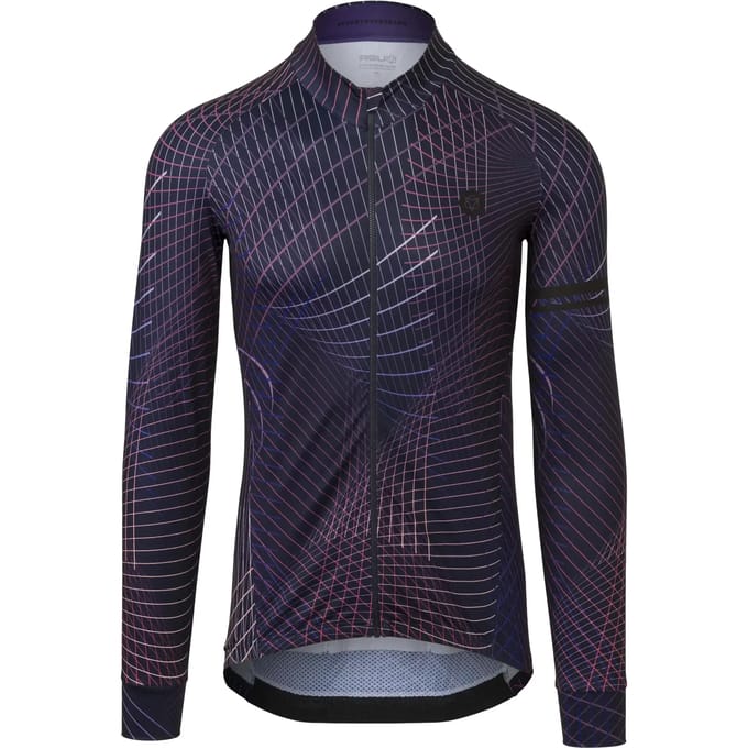 Nocturnal lines fietsshirt lange mouwen performance heren