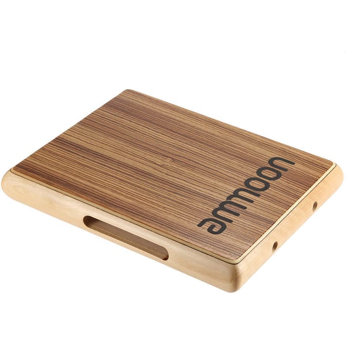 Compacte reiscajon plat handtrommel persussie-instrument 31,5 * 24,5 * 4,5 cm beige