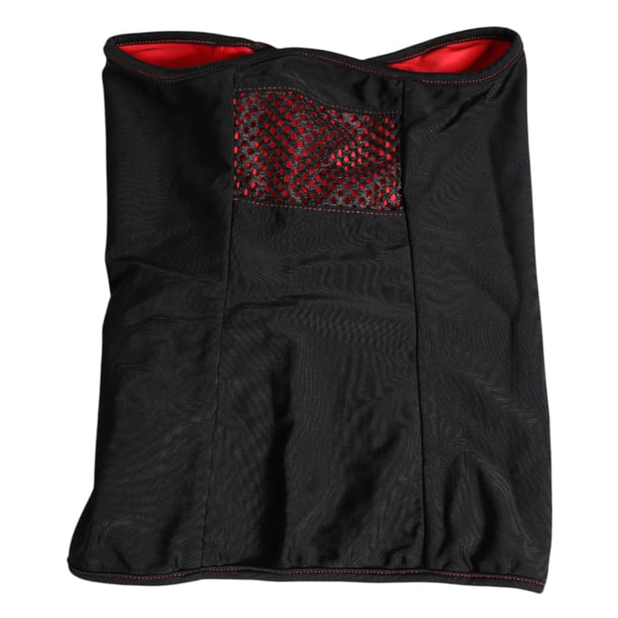 Zwarte Nylon Gebreide Nekwarmer Balaclava Sjaal